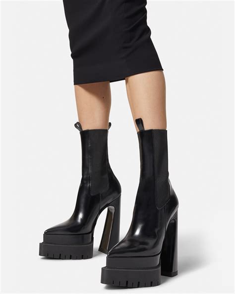 versace denim boots for sale|Versace aevitas boots.